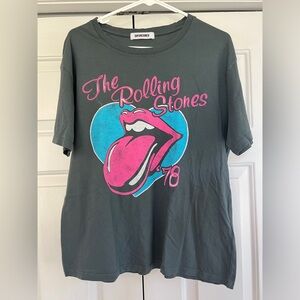Daydreamer Rolling Stones 1978 Ticket Boyfriend Tee - Medium. NWOT.